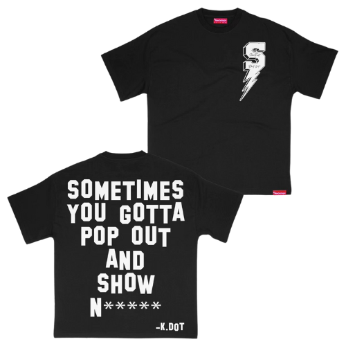 POP OUT - BLACK TEE
