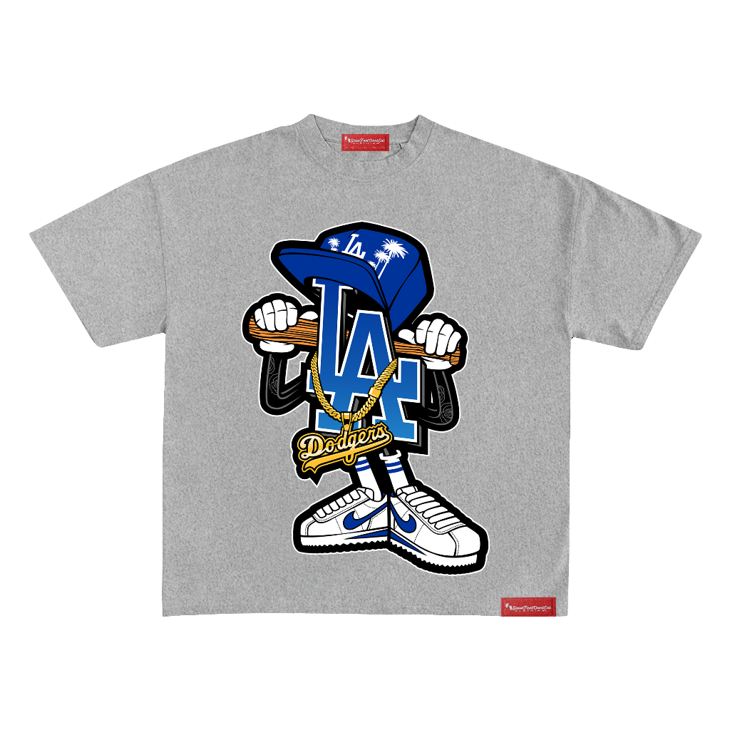 SLOWFEETDONTEAT CLOTHING (DODGER BLUE) HEAVYWEIGHT TEE