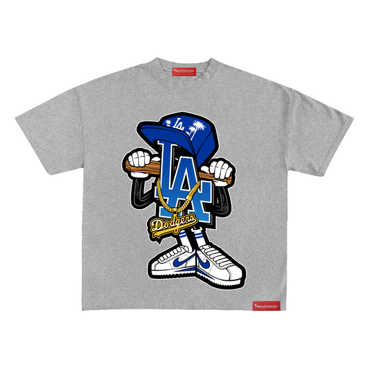 SLOWFEETDONTEAT CLOTHING (DODGER BLUE) HEAVYWEIGHT TEE